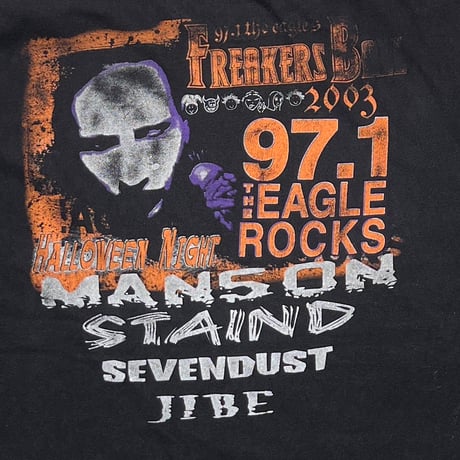 MARILYN MANSON 2003 FREAKERS BALL 97.1 THE EAGLE ROCK LIVE BOOTLEG HANES XL 5935