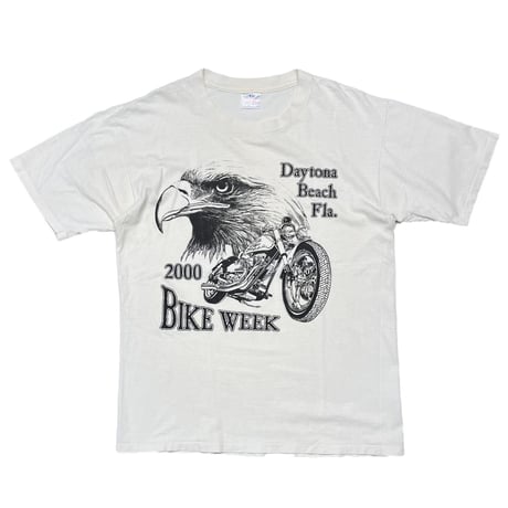 BIKE WEEK 2000 EAGLE Daytona Beach Fla. WHITE LARGE 8502