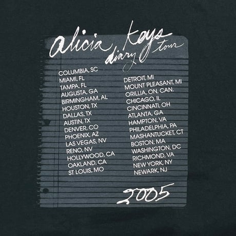 ALICIA KEYS 2005 DIARY TOUR ANVIL XL 3871