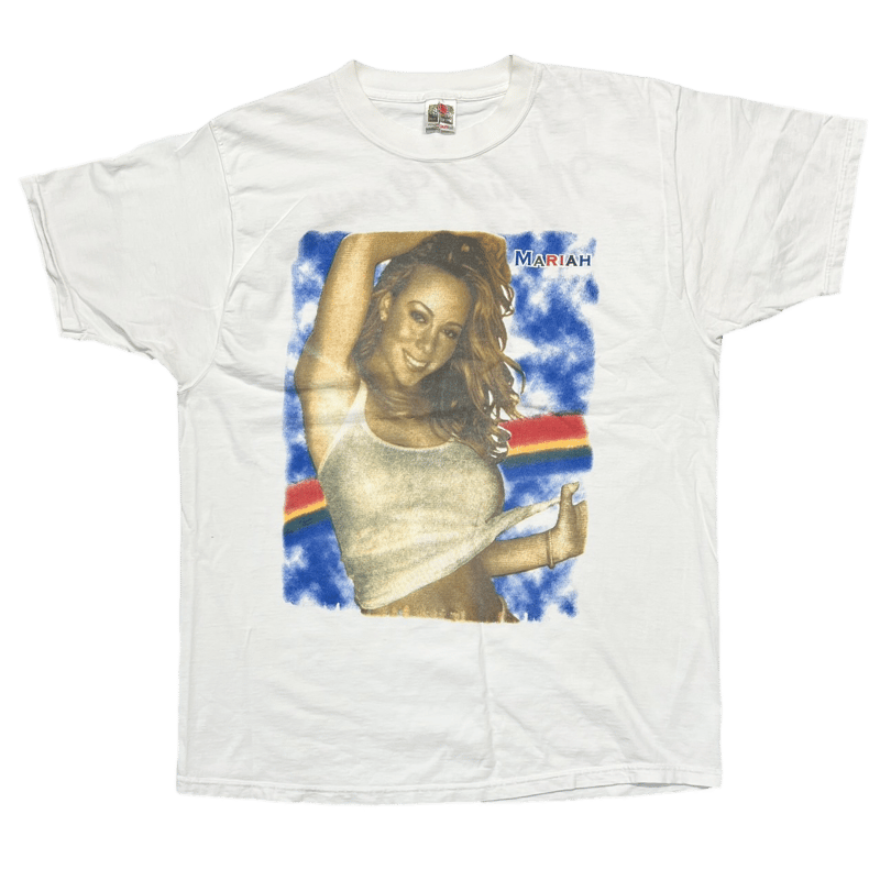 マライアキャリー　ＲＡＩＮＢＯＷ　ＴＯＵＲ　　2000年　Ｔシャツ　サイズ　Ｍ マライアキャリー RAINBOW TOUR 2000年 Tシャツ