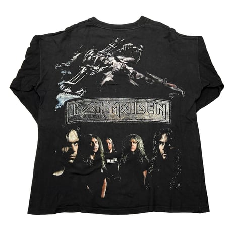 IRON MAIDEN BOOTLEG OVP LS TEE BLACK LARGE 5815