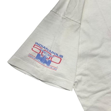 Marlboro INDIANAPOLIS 500 WORLD CHANPIONSHIP TEAM POCKET TEE WHITE FRUIT OF THE LOOM XL