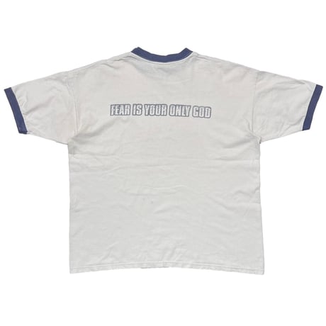 RAGE AGAINST THE MACHINE EVIL EMPIRE RINGER WHITE/NAVY GIANT XL 9833
