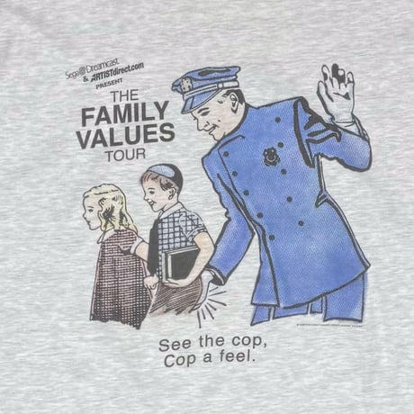 THE FAMILY VALUES TOUR SEGA DREAMCAST PRESENTS 1999 ASH GREY FITS XL 0022