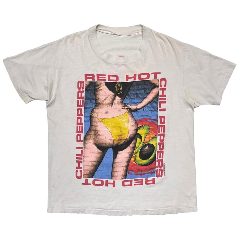 RED HOT CHILI PEPPERS BIKINI WALL 1992 WHITE GI