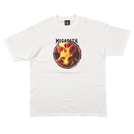 MEGADETH 1999 RISK WHITE GIANT XL 9130
