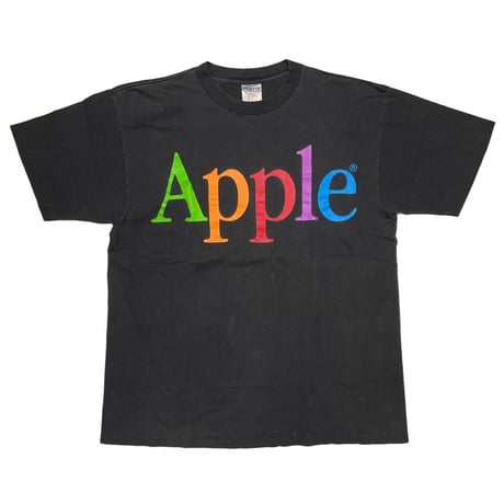 APPLE MULTI COLOR LOGO TEE BLACK ONEITA XL 9877