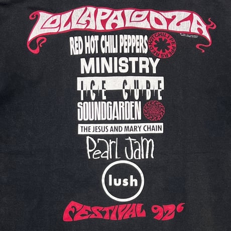 LOLLAPALOOZA 92' FESTIVAL BLACK GIANT XL 9036