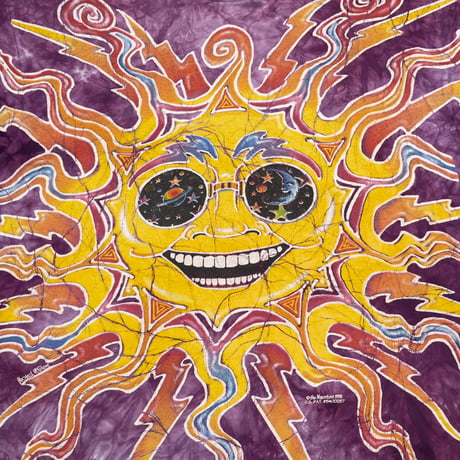 OLD & VINTAGE 1995 THE MOUNTAIN SUN & MOON TIE DYE PURPLE TENNESSEE RIVER XL 0048