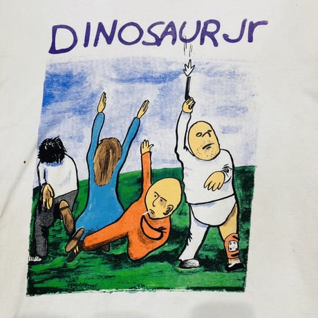 DINOSAUR Jr WITHOUT A SOUND BACK COVER DESIGN WHITE NICE MAN XL 3481