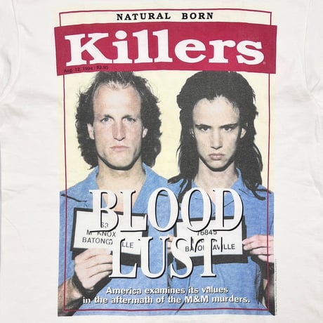[MORE SALE] NATURAL BORN KILLERS 1994 BLOOD LUST MOVIE PROMO WHITE GIANT LARGE 6964