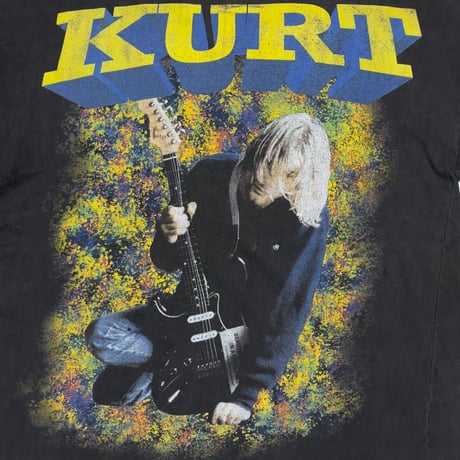 NIRVANA KURT COBAIN FACE GUITAR BOOTLEG FITS XL 3808