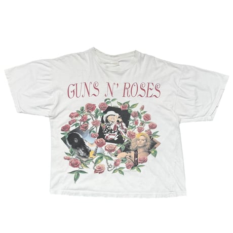 GUNS N' ROSES SKIN 'N BONES WORLD TOUR 1993 WHITE EURO FITS XL 4249
