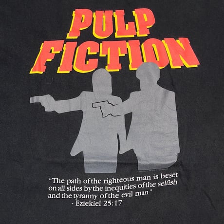 PULP FICTION SILHOUETTE TEE BLACK M&O XL 3170