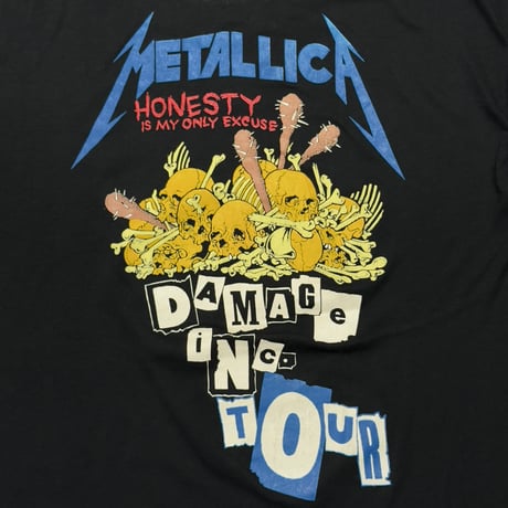 METALLICA PUSHEAD 1989 DAMAGE INC TOUR FITS LARGE 3412
