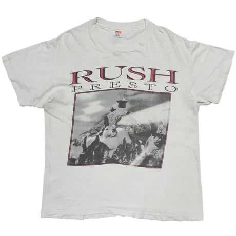 RUSH 1990 PRESTO TOUR WHITE Hanes LARGE 9401