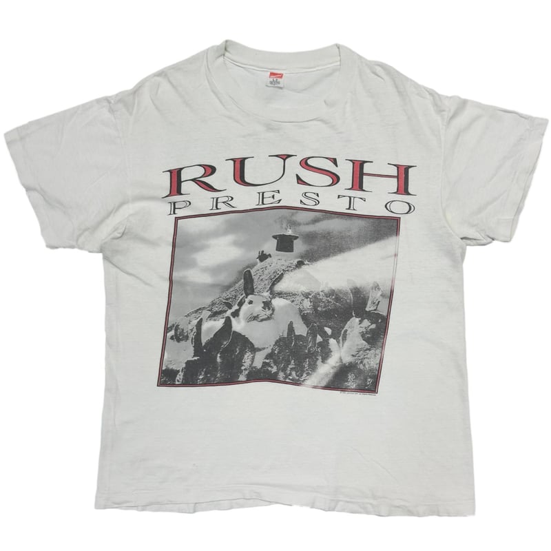 RUSH 1990 PRESTO TOUR WHITE Hanes LARGE 9401 | 