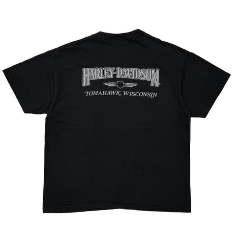 HARLEY DAVIDSON 	2001 LIGHTNING HUGE EMBLEM BACK GREY WISCONSIN TEXT LARGE 5959