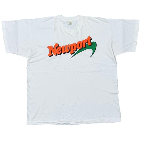 Newport LOGO ORANGE/GREEN WHITE SCREEN STARS XL 0552