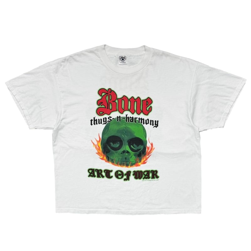 VINTAGE Bone Thugs-N-Harmony TEE 中古 XL BONE THUGS-N-HARMONY 1997 ART OF WAR TOUR WHITE