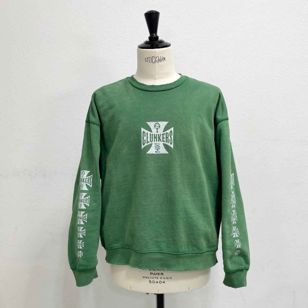 トップス greatLAnd CLUNKERS CREW NECK SWEAT SHIRT greatLAnd ORIGINAL CLUNKERS CREW NECK SWEAT SHI