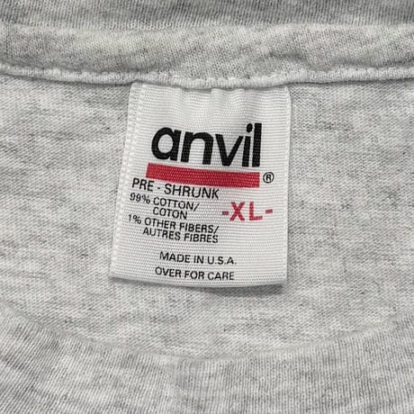 THE ROLLING STONES BRIDGES TO BABYLON LION EMBROIREDERY POCKET ASH GREY ANVIL XL 3681