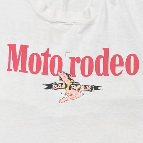 OLD&VINTAGE Marlboro PARODY MOTO RODEO WHITE FRUIT OF THE LOOM XL 8535