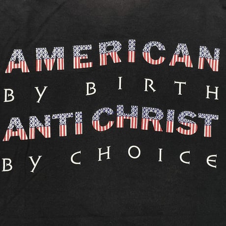 MARILYN MANSON AMERICAN BY BIRTH ANTI CHRIST BY CHOICE TULTEX LARGE 1102