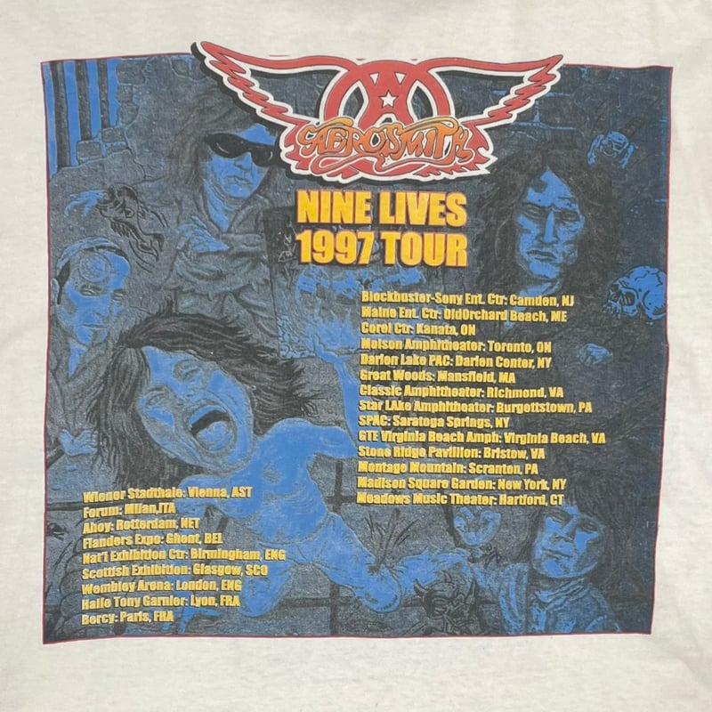 AEROSMITH NINE LIVES TOUR 1997 BOOTLEG WHITE DE