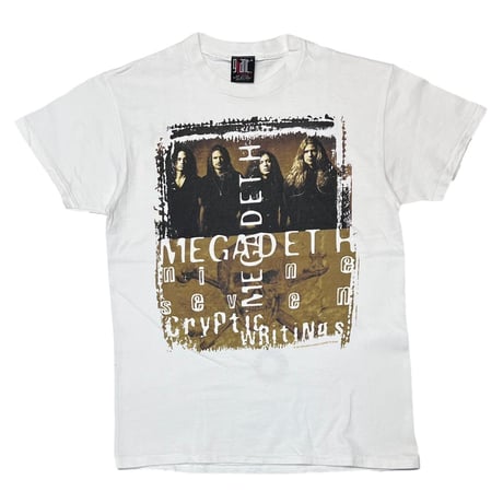 MEGADETH 1997 CRYPTIC WRITINGS WHITE giant MEDIUM 7727