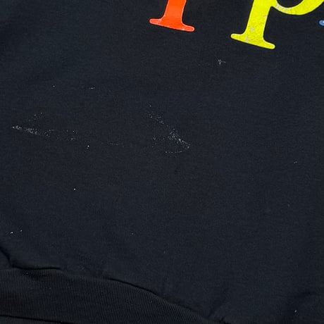 Apple MULTI COLOR LOGO CREWNECK SWEAT BLACK FRUIT OF THE LOOM XL 3888