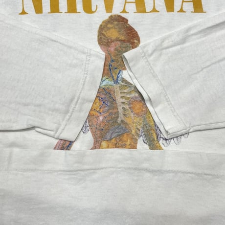 NIRVANA IN UTERO LS WHITE SCREEN STARS FITS XL 8909