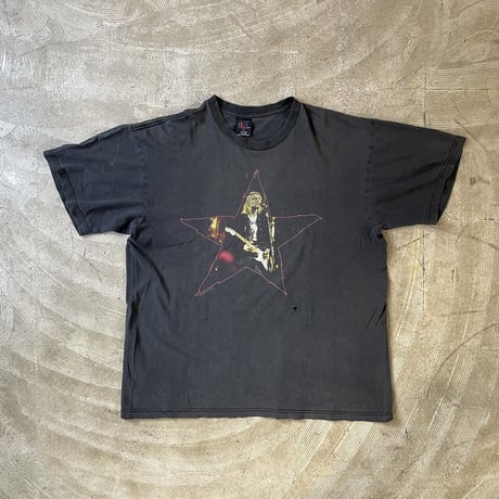 NIRVANA KURT COBAIN 1996 THE END OF MUSIC STAR TEE BLACK GIANT XL  3727