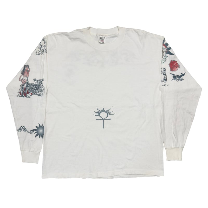 多*様 90s Dennis Rodman tattoo LS greatlan DENNIS RODMAN TATTOO LS NATURAL LARGE 2913 | gr トップス