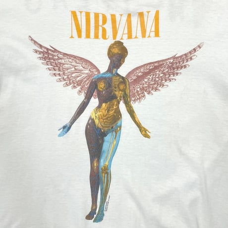 NIRVANA IN UTERO 1993 WHITE ACME LARGE 3963