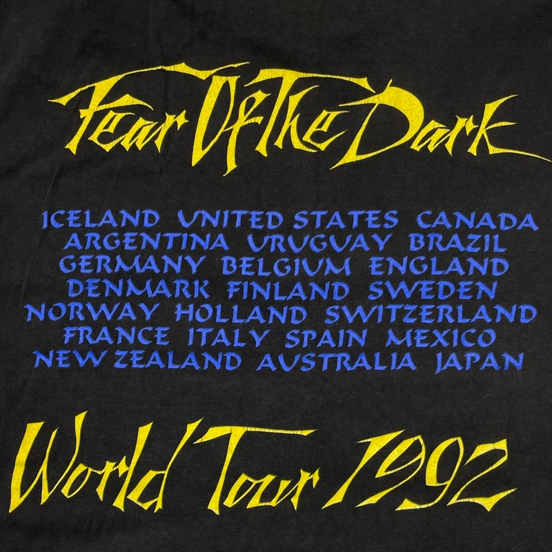 IRON MAIDEN 1992 FEAR OF THE DARK WORLD TOUR 19