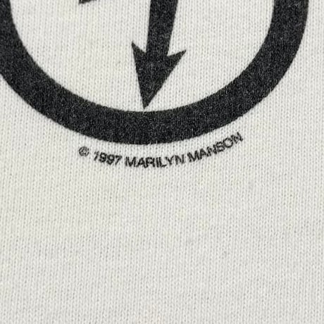 MARILYN MANSON ANTICHRIST SUPERSTAR ANGEL RINGER WHITE ANVIL XL 7673