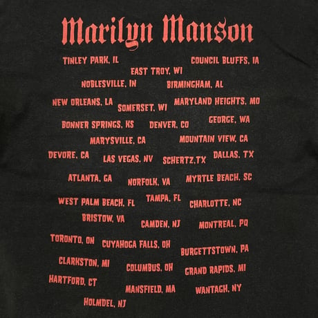 MARILYN MANSON GUNS GOD GOVERNMENT TOUR GIANT LARGE 6975