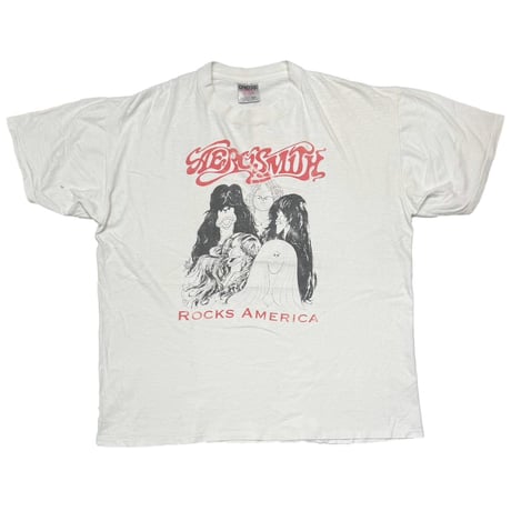 AEROSMITH 1994 WORLD TOUR ROCKS AMERICA WHITE ONEITA XL 4150