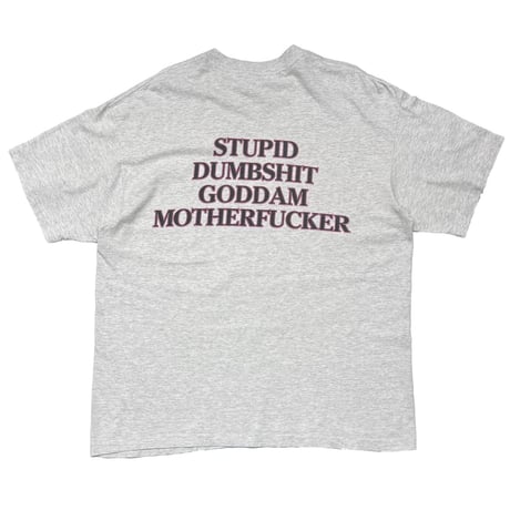 THE OFFSPRING 1994 BAD HABIT STUPID DUMBSHIT GODDAM MOTHERFUCKER ASH GREY SOF TEE XL 8278