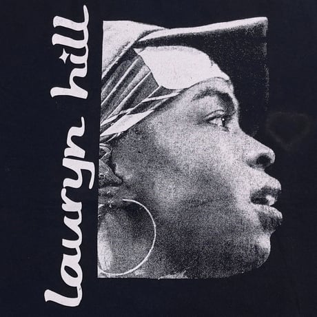 LAURYN HILL PORTRAIT DOUBLE SIDE TEE BLACK FITS XL 9687
