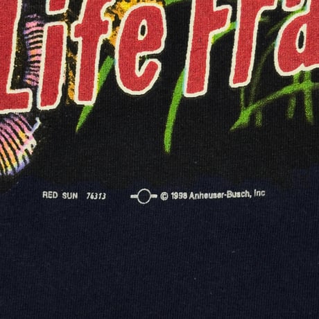Budweiser 1998 FERRET LIZARD FROG This Is The Best Day Of My Life Frankie! NAVY  DELTA LARGE 8121