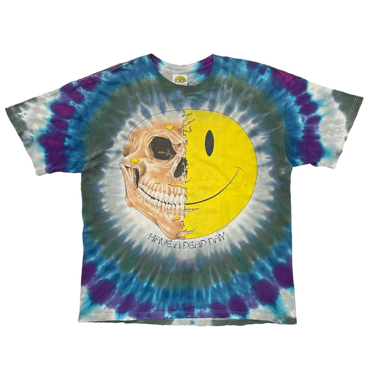 have a dead day スマイリー OLD & VINTAGE HAVE A DEAD DAY 1995 TIE DYE TEE