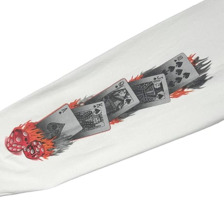 HARLEY DAVIDSON WELCOME LAS VEGAS TRUMP DICE FLAME LS WHITE XL 3020