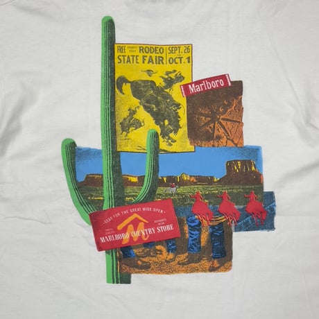 Marlboro CACTUS POCKET TEE WHITE FRUIT OF THE LOOM XL 1825