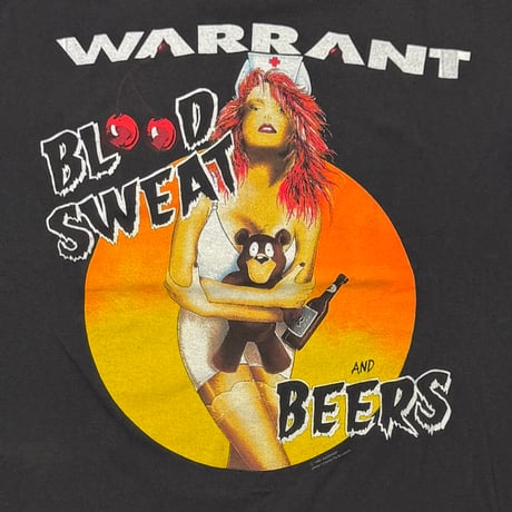 WARRANT BLOOD SWEAT AND BEERS BROCKUM LARGE 0697
