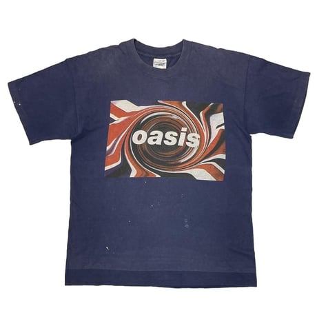 oasis FRONT BOX LOGO UNION JACK NAVY SCREEN STARS LARGE 8965