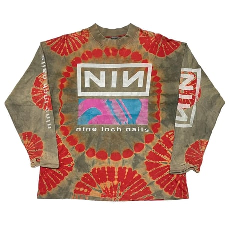 NINE INCH NAILS BOOTLEG HATE & I WANT TO FUCK YOU LIKE AN ANIMAL TIE DYE LS TEE XL 6845