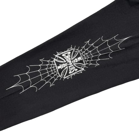 EAST COAST CHOPPERS GREEN FLAME IRON CROSS ARM SPIDER LS BLACK GILDAN LARGE 9045