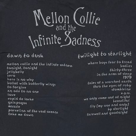 THE SMASHING PUMPKINS SP HEART MELLON COLLIE AND THE INFINITE SADNESS TULTEX XL 8236